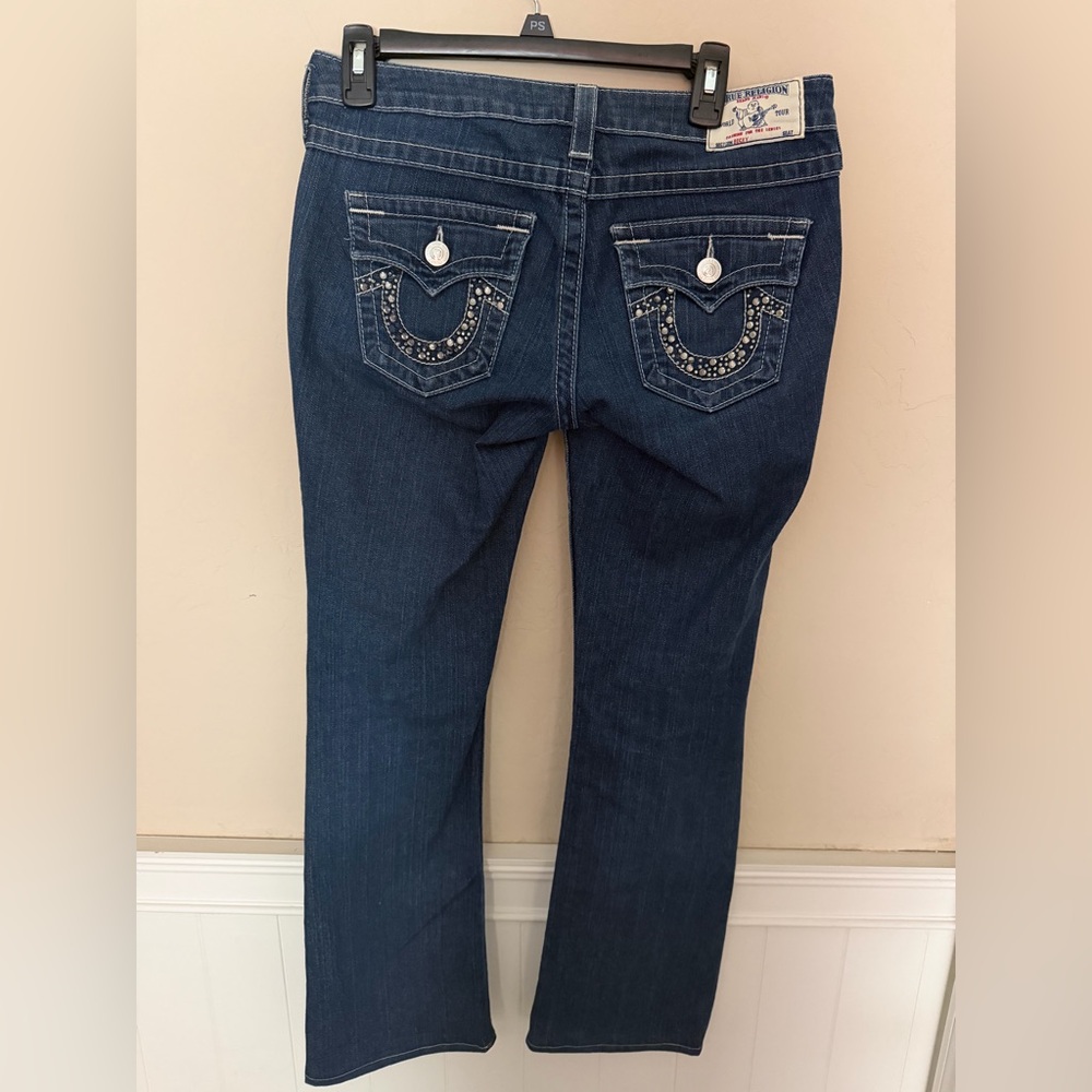 True Religion Women's Dark Blue Boot Cut Jeans